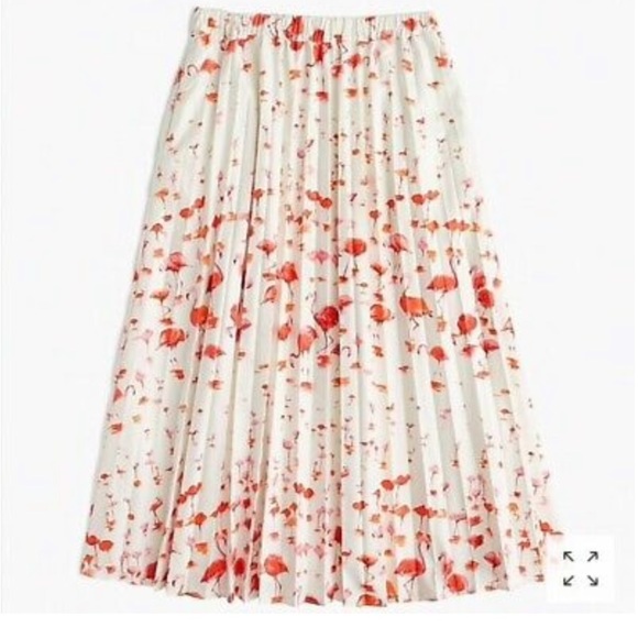 Flamingo pleated midi skirt - Picture 2 of 4